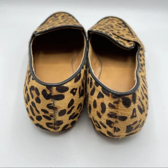 J. CREW Factory Leopard Calf Hair Penny Loafers - Picture 5 of 7